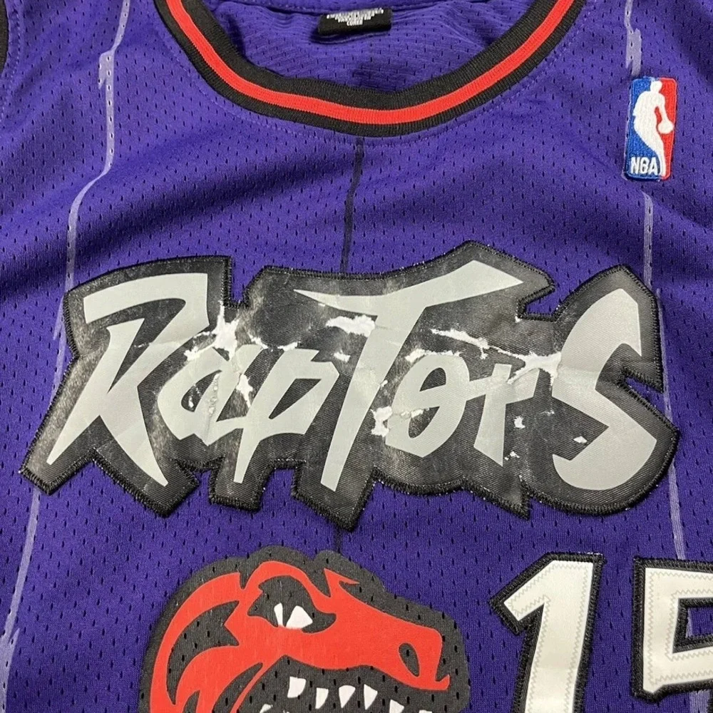 [224] Vintage Nike XXL Toronto Raptors Vince Carter 15 Stitched - Picture 4 of 5